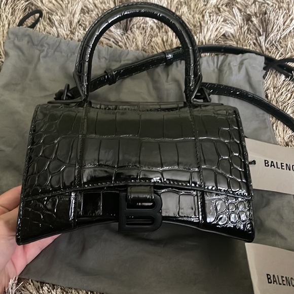 BALENCIAGA
Black XS Hourglass Top Handle Bag - Picture 2 of 8